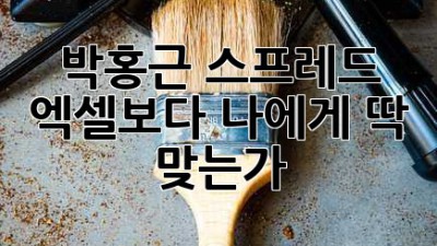 박홍근 스프레드, 엑셀보다 나에게 딱 맞는가?